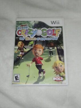 Kidz Sports Crazy Golf - Play 72 Holes of Crazy Mini-Golf for Nintendo Wii CIB